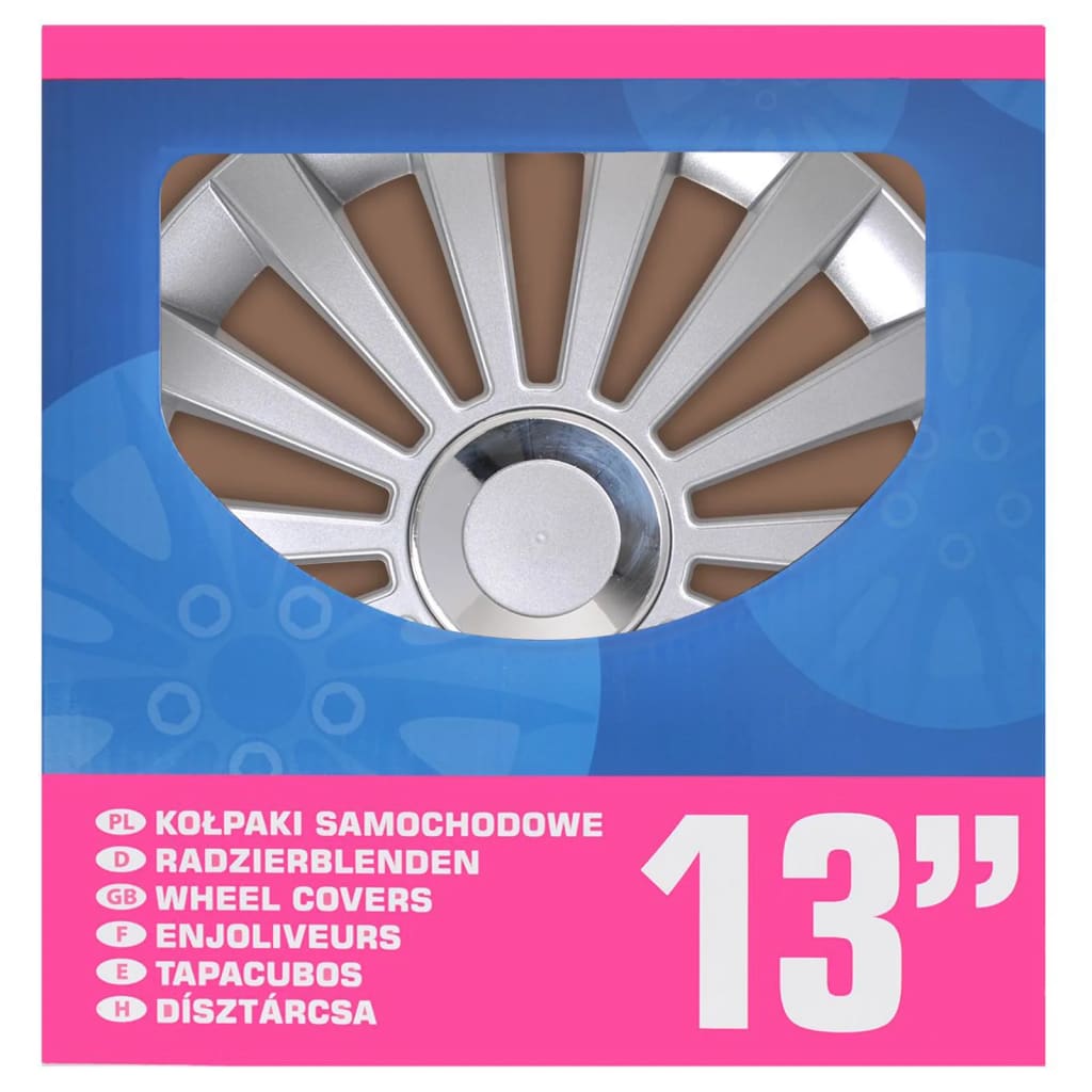 Proplus Hubcaps 4 St Meridian 13 '' srebrny kolor