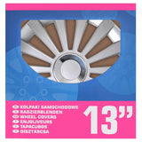 Proplus Hubcaps 4 St Meridian 13 '' srebrny kolor