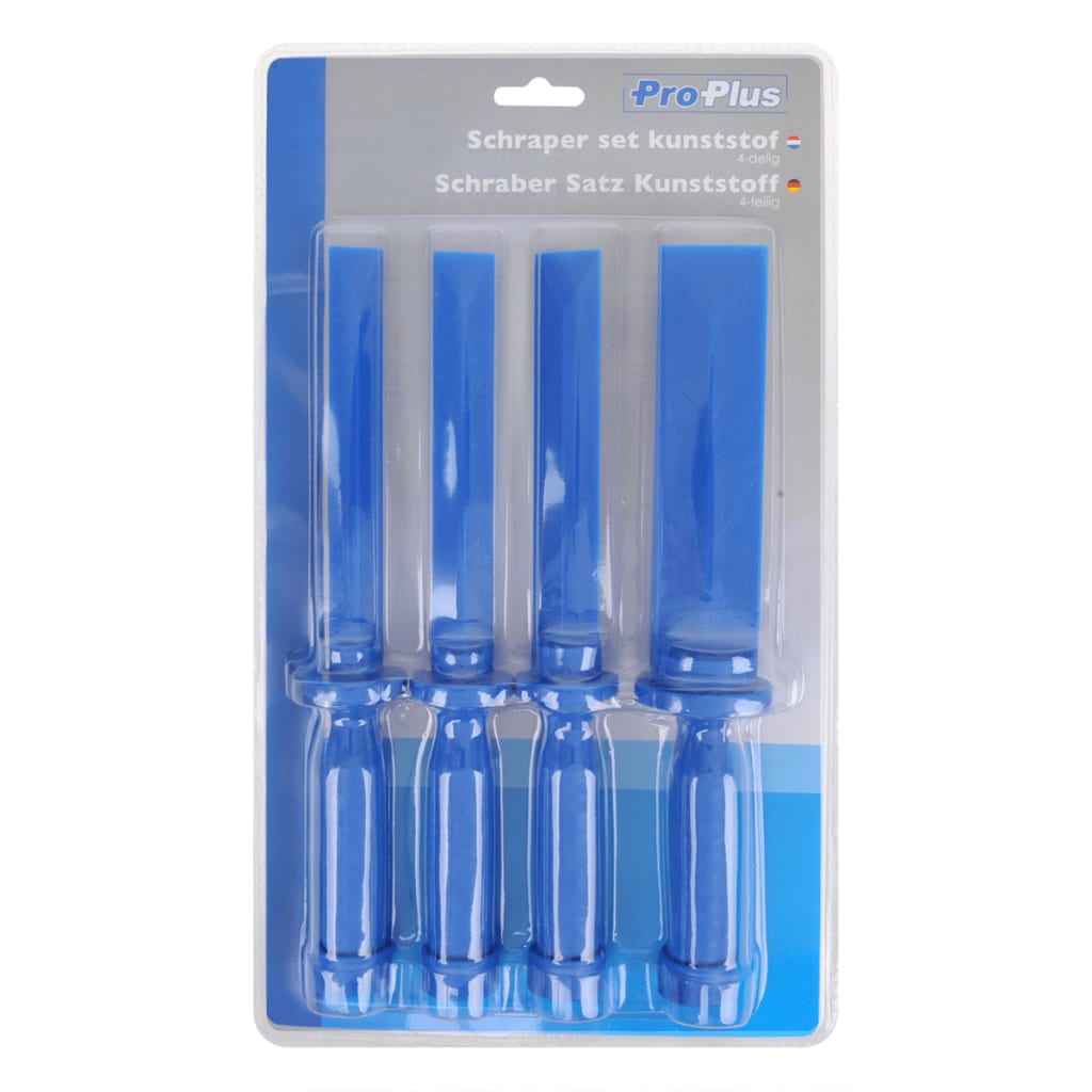 ProPlus 4-piece scrapers set plastic 590166