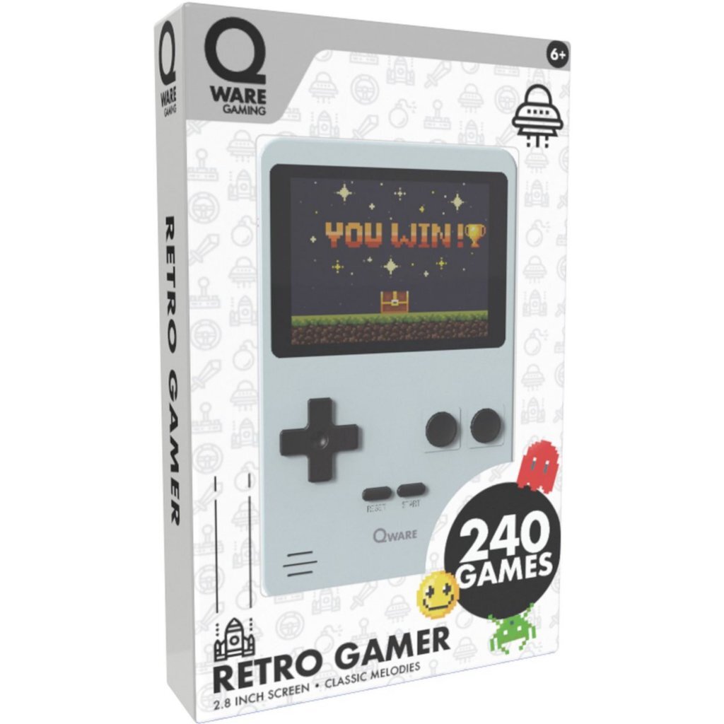 Autres marques Qware Retro Game Computer 240 Jeux Gray