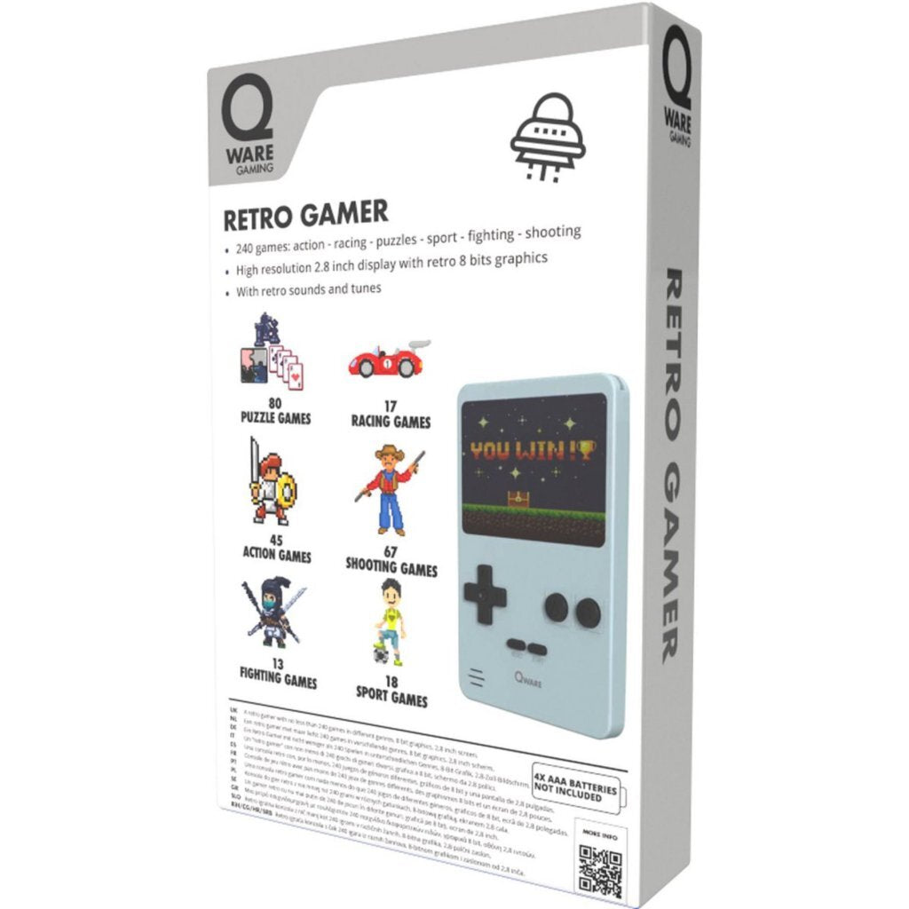 Autres marques Qware Retro Game Computer 240 Jeux Gray