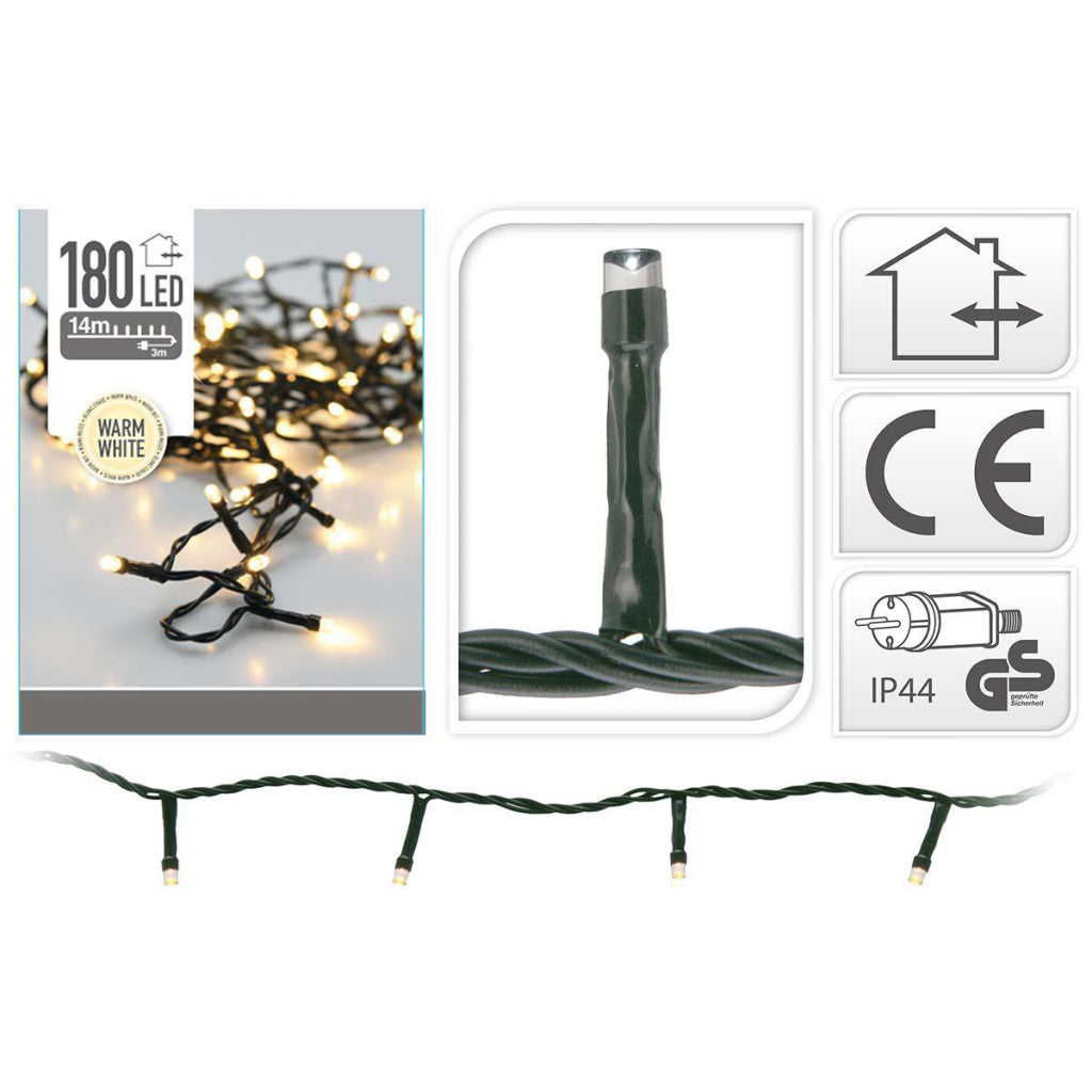 S.I.A. S.I.A. Julelys 13,5m 180 LED -lys IP44