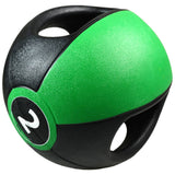 Pure2improve Pure2improve Medicine ball with handles 2 kg green