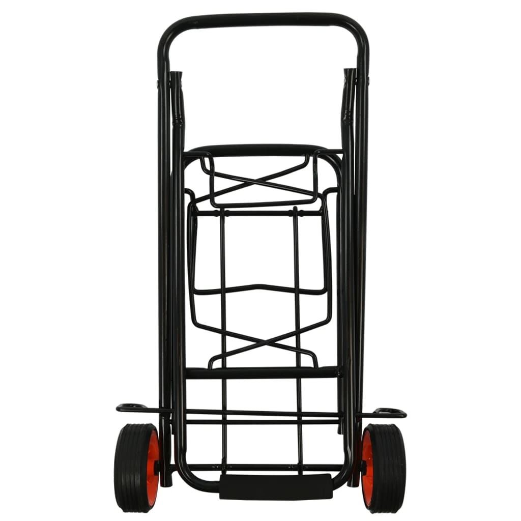 Proplus Skládací zavazadlový vozík 30 kg oceli černá