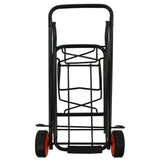 Proplus Skládací zavazadlový vozík 30 kg oceli černá