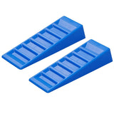 ProPlus 2-part caravan leveling set 75 mm plastic blue