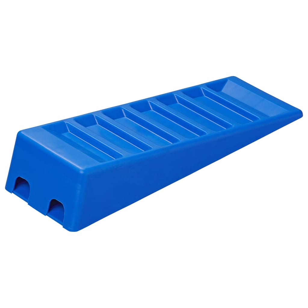 ProPlus 2-part caravan leveling set 75 mm plastic blue