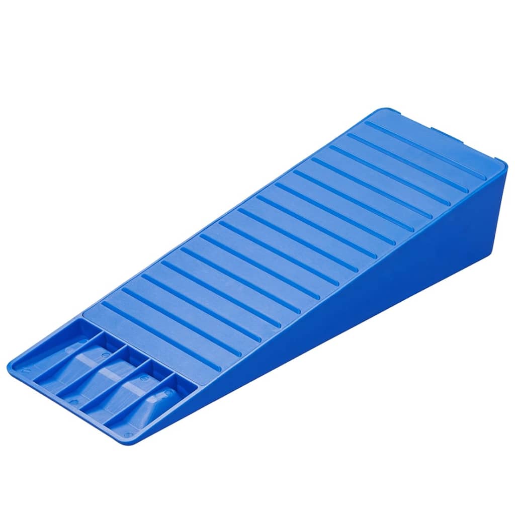 ProPlus 2-part caravan leveling set 75 mm plastic blue