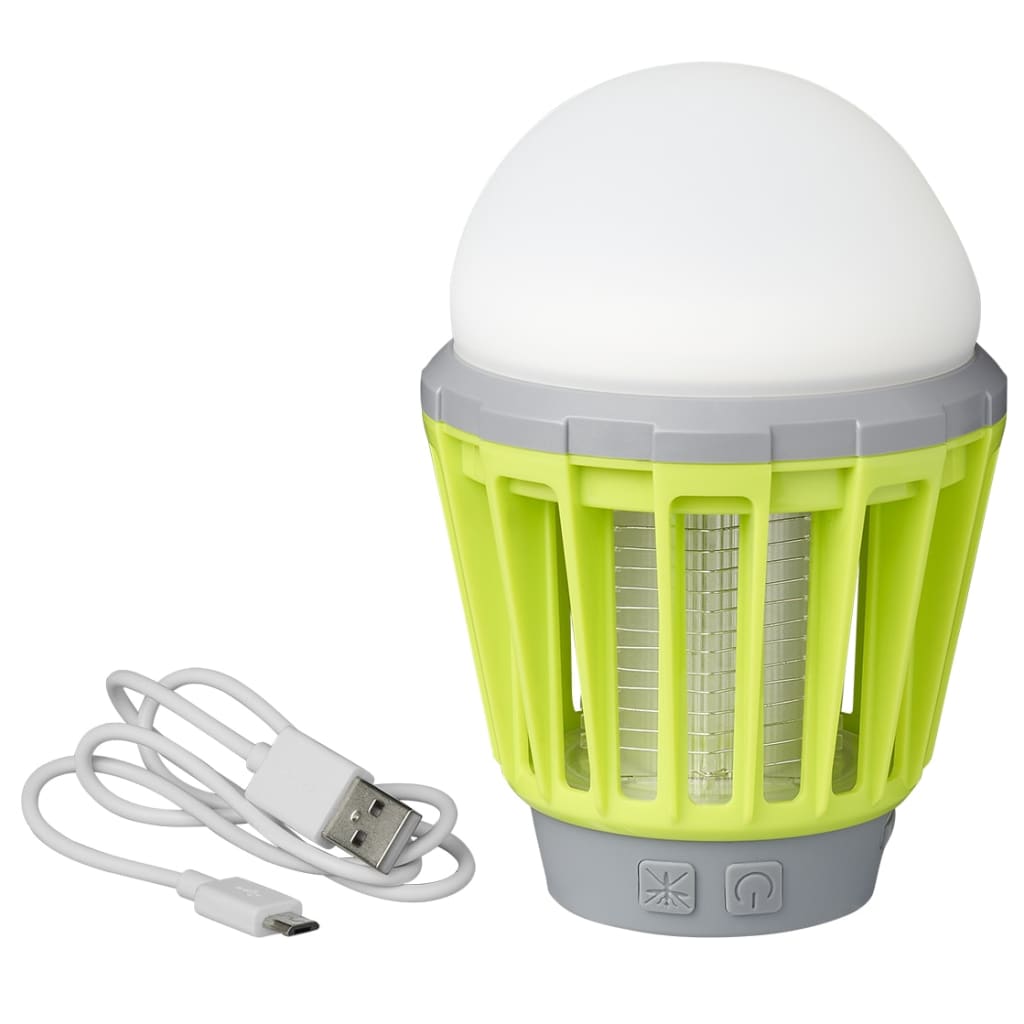 Proplus kempová hmyz lampa 2-in-1 dobíjecí zelená šedá