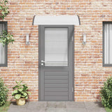 VIDAXL DODÁVKY BANOPY 120X75 CM PC Black and Transparent