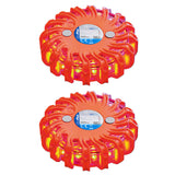 ProPlus warning discs with 16 LEDs 2 st orange