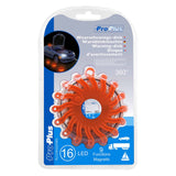 ProPlus warning discs with 16 LEDs 2 st orange