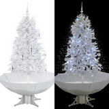 Vidaxl Christmas Tree Snowing med paraplyer 170 cm hvid