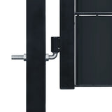 Vidaxl Port 100x101 CM PVC och stål Anthracite -färgad