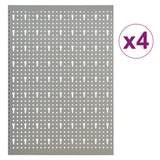 Vidaxl GaartJenspanelen Wall -montert 4 stk 40x58 cm stål