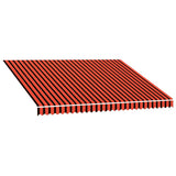 Vidaxl laifeldoek 400x300 cm platno oranžna in rjava