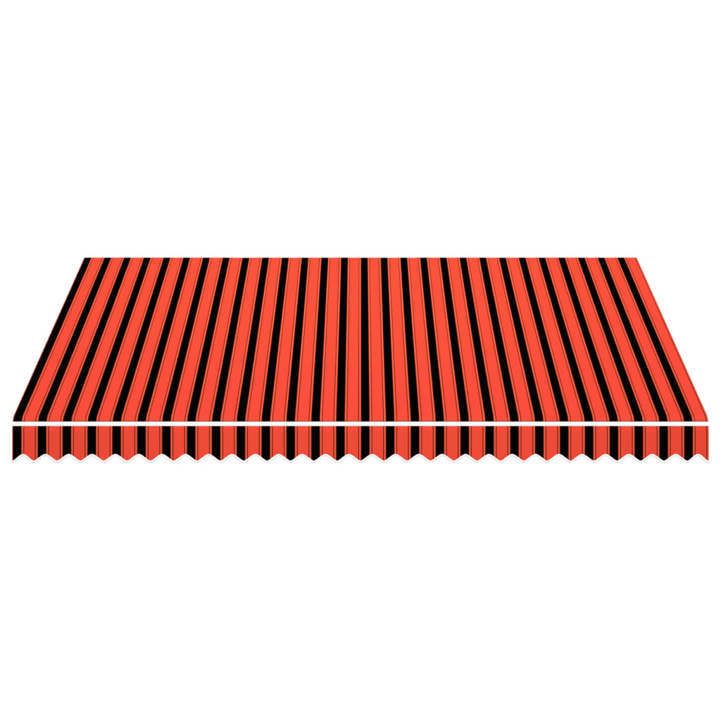 Vidaxl laifeldoek 400x300 cm platno oranžna in rjava