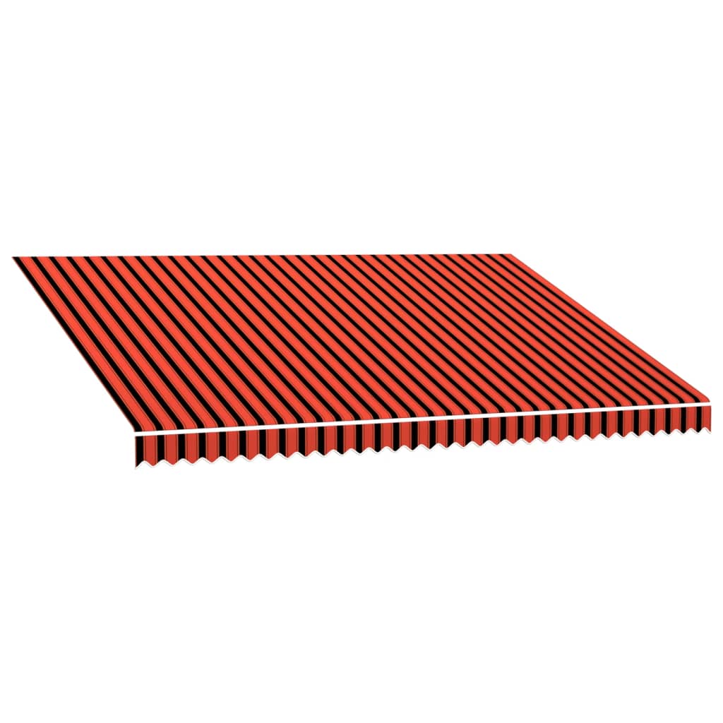 Vidaxl laifeldoek 450x300 cm platno oranžna in rjava