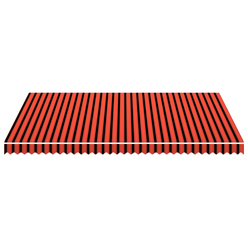 Vidaxl laifeldoek 450x300 cm platno oranžna in rjava