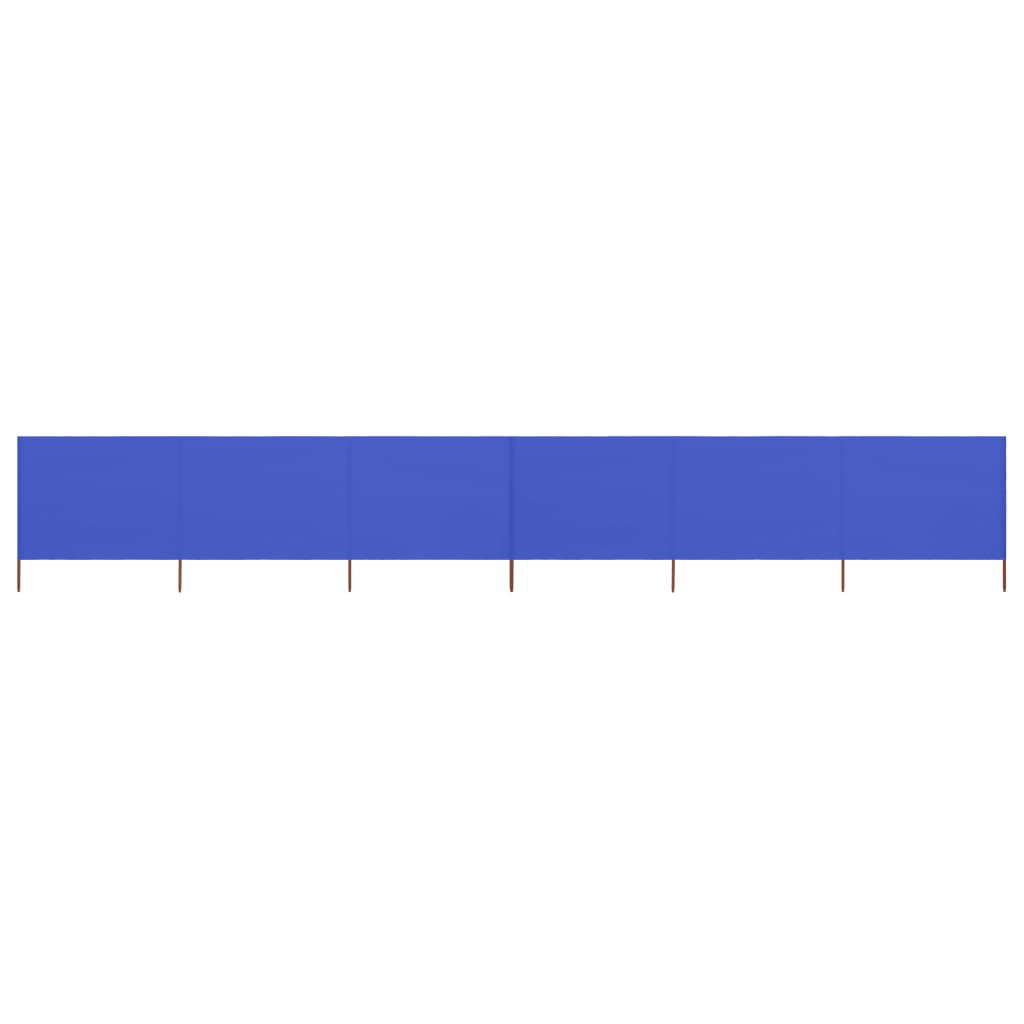 VidaXL Windshield 6 panels 800x80 cm fabric azure blue