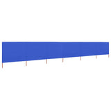 VidaXL Windshield 6 panels 800x80 cm fabric azure blue