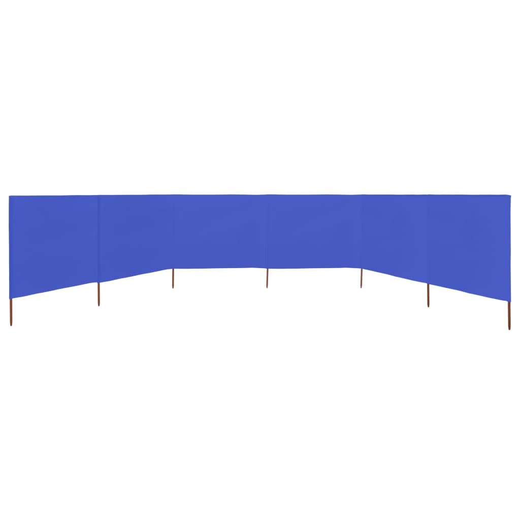 VidaXL Windshield 6 panels 800x80 cm fabric azure blue