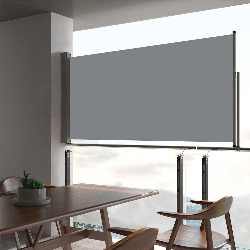 VidaXL Garden screen Extendable 80x300 cm Gray