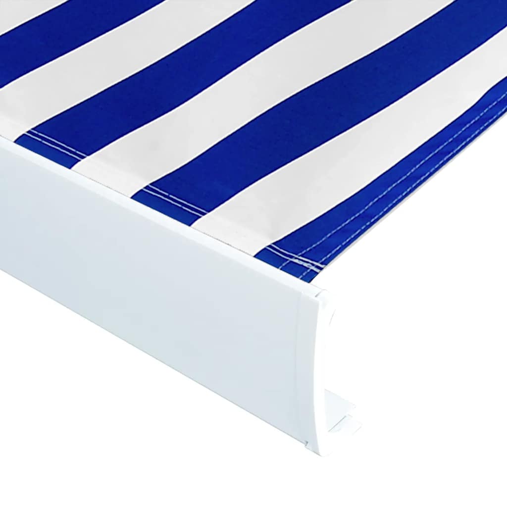 Vidaxl Laifeldoek 350x250 cm lærred blå og hvid