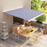 VidaXL Laifeldoek 500x300 cm Canvas Blue and White