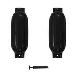 Vidaxl Bootstoot polštáře 2 ks 69x21,5 cm PVC černá