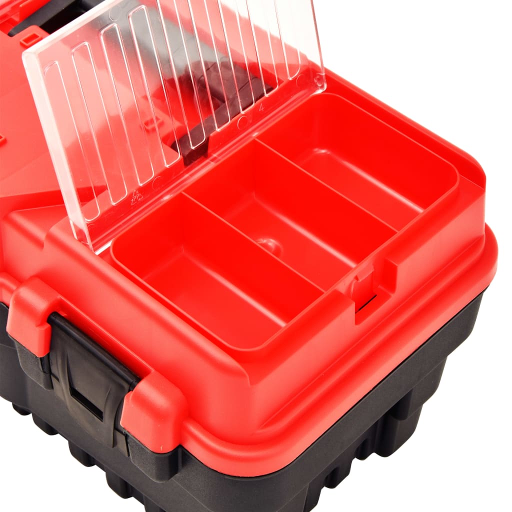 Vidaxl Toolbox 462x256x242 mm Kunststoff rot