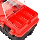 Vidaxl Toolbox 462x256x242 mm Kunststoff rot