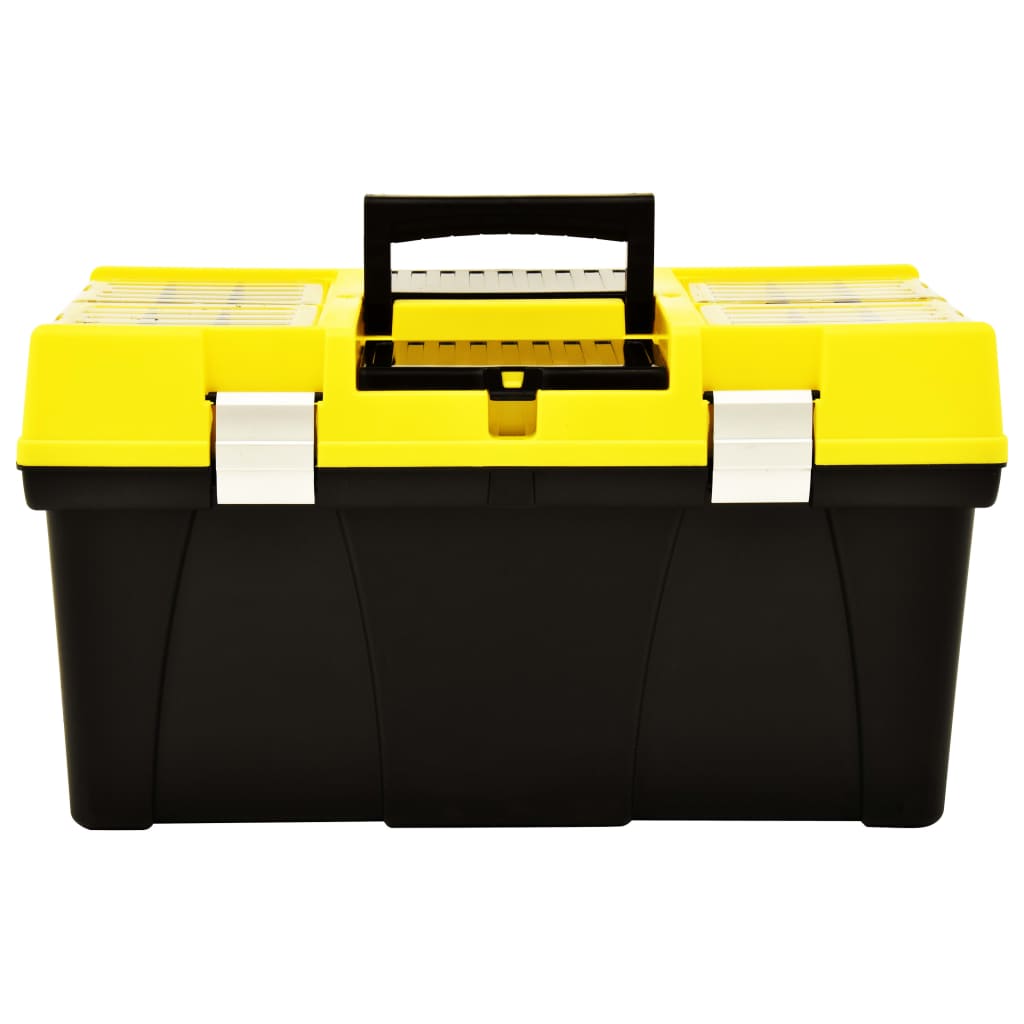 Vidaxl Toolbox 595x337x316 mm di plastica giallo