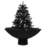 Vidaxl Christmas tree Snowing with umbrellasis 75 cm PVC Black