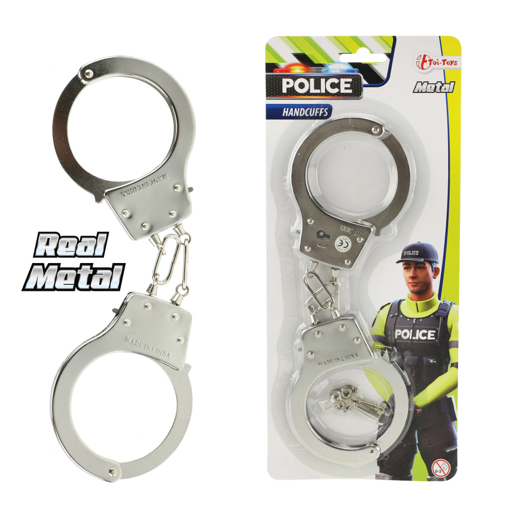 Polizei toi-toys Metallpolizei Handschellen 28 cm