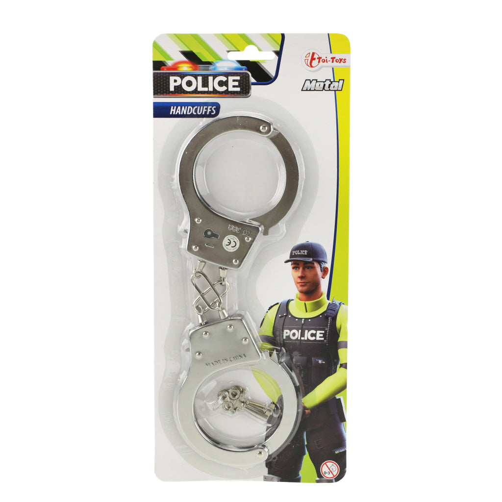 Polizei toi-toys Metallpolizei Handschellen 28 cm