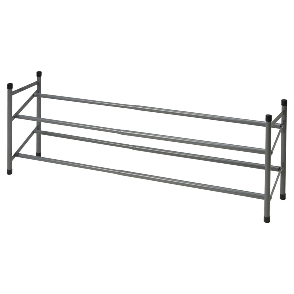 Storage Solutions shoe rack with 2 layers (61.5-115) x23x38 cm