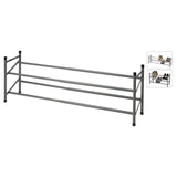 Storage Solutions shoe rack with 2 layers (61.5-115) x23x38 cm