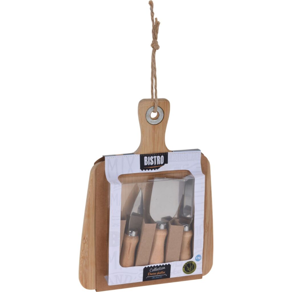 Ausgezeichnetes Hauswaren-Bistro-Bambuskäse-Planken-Set 4-Stück