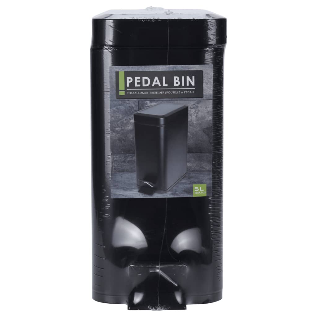 Excellent Houseware Pedal bin 5 L Mattzwart