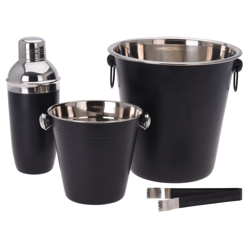 Fremragende Houseware Houseware 4-delt cocktail sæt pletfrit stål mat sort sort