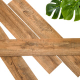 Wallart Wallart Planken Madre-aspecto ROJO RUSTO RUST