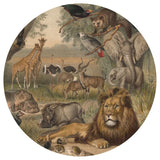 Wallart Wallow circle Animals of Africa 142.5 cm