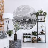 Wallart Wallow Circle Landscape of Guadeloupe 190 cm