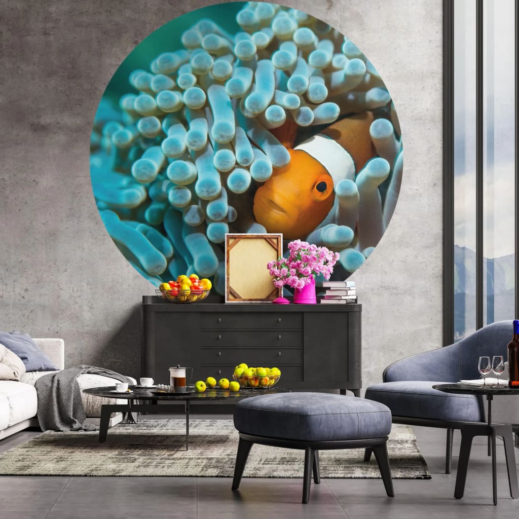 Wallart Wallart Wallow Circle Nemo Anemonfish 142,5 cm