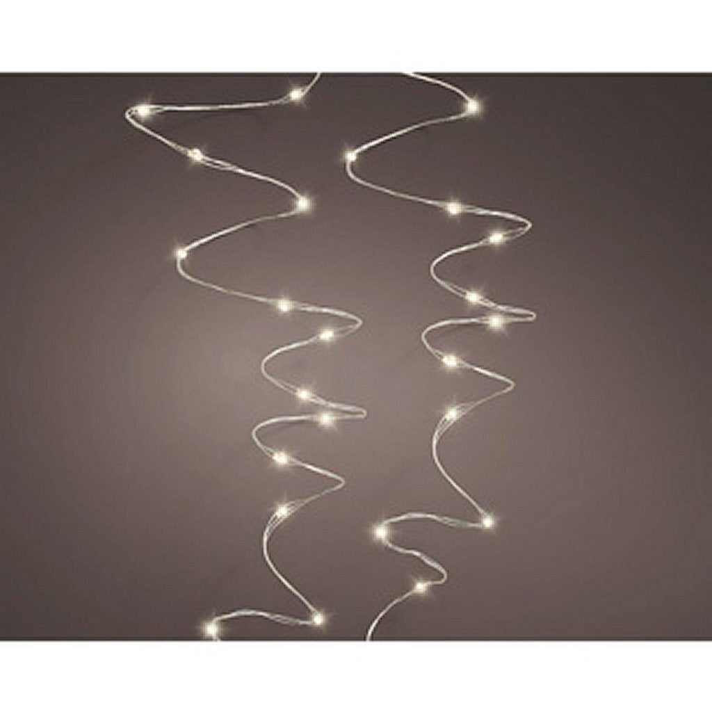 Lumineo Lumineo Micro LED Stringlights Osvětlení stříbrné nit 24 m 480 LED diody venkovní teplá bílá