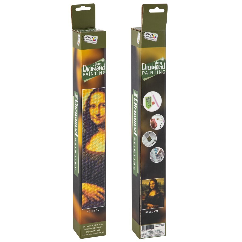 Řemeslné pocity diamantové malby mona lisa 40x50 cm
