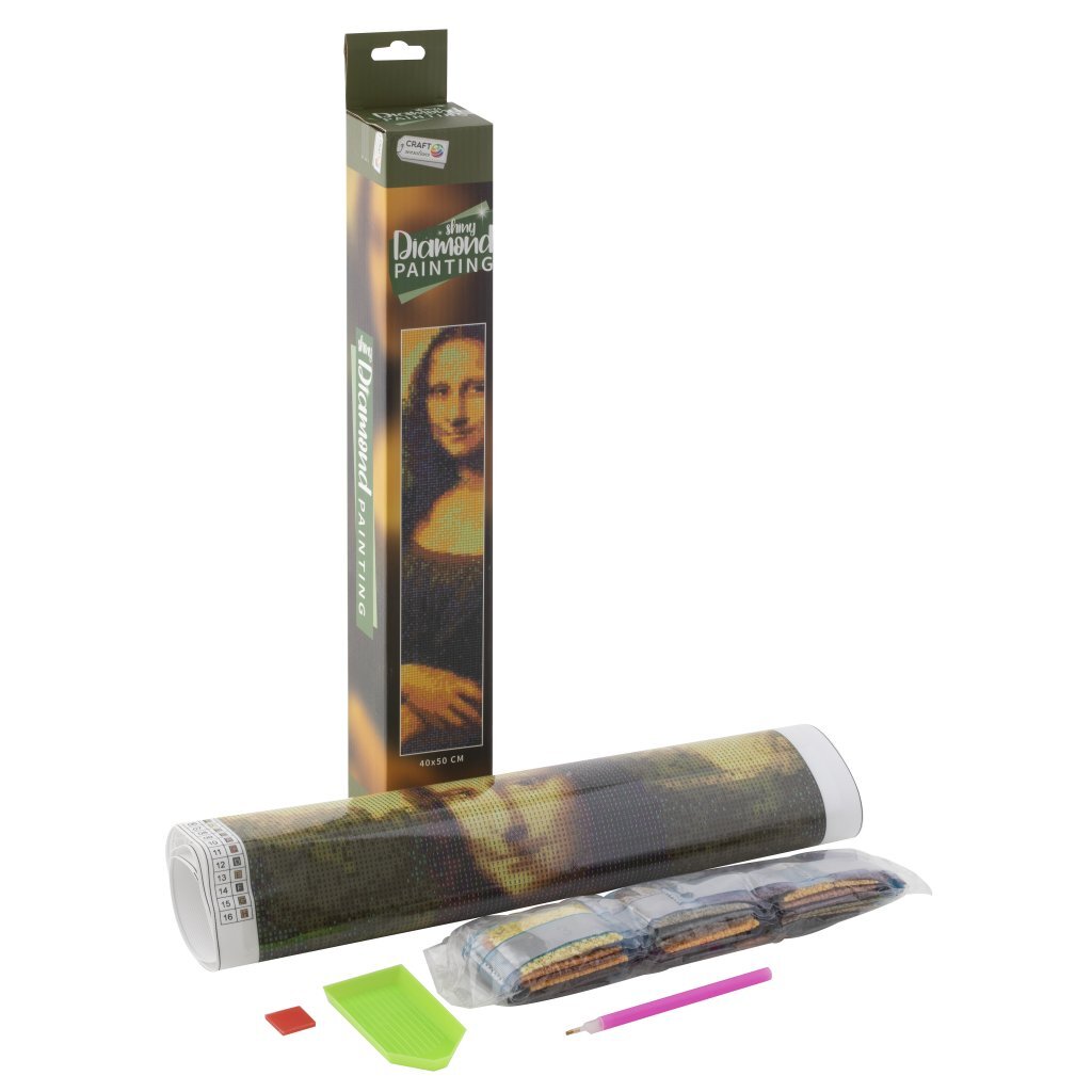 Řemeslné pocity diamantové malby mona lisa 40x50 cm