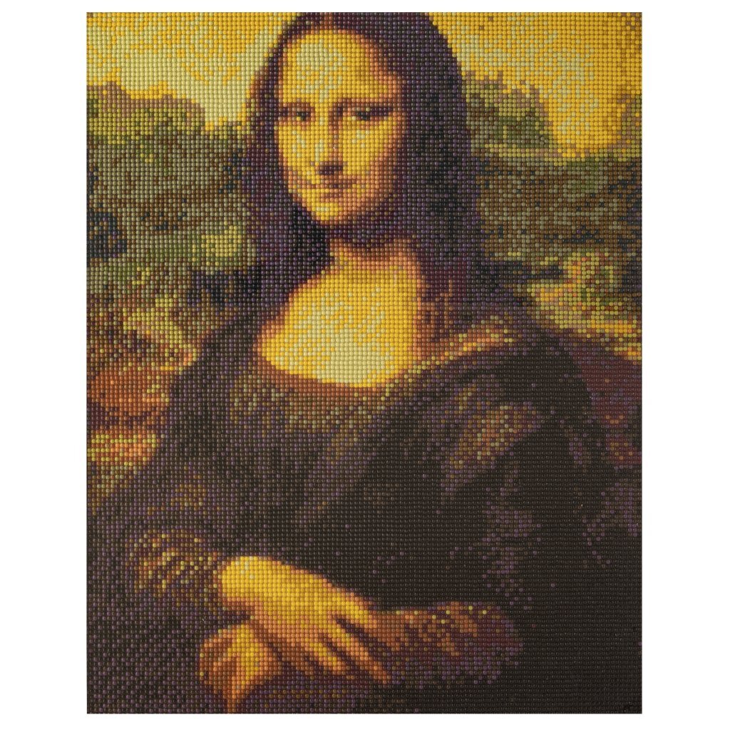 Řemeslné pocity diamantové malby mona lisa 40x50 cm