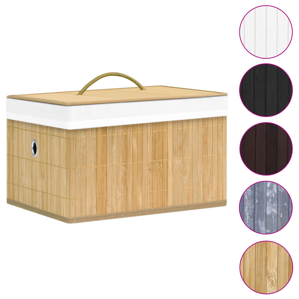 Úložné boxy Vidaxl 4 ST BAMBOO
